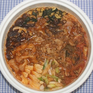 おいしい☆韓国料理☆乾燥納豆でチョングッチャン鍋